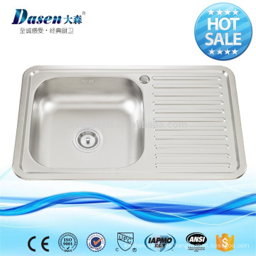 Foshan OEM Built-in Drainboard SUS304 Fregadero 500 mm con protección de borde